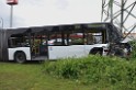 Schwerer Bus Unfall Koeln Porz Gremberghoven Neuenhofstr P362